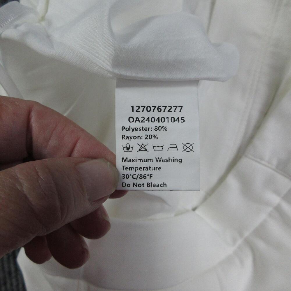 COMMENSE Pant Suit Womens S White Twill Tailored Slim 2-Piece Vest Pants NWT - Picture 11 of 16